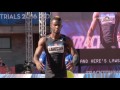 Olympic Track And Field Trials | Jeff Henderson Wins Long Jump