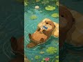 Sleepy Otter by the Lotus Pond 🌧️ Smooth Jazz Hop for Relax &amp; Calm Nights #chill #jazzlofi #otter