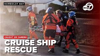 Woman rescued from cruise ship near Northern California coast
READ MORE: krcrtv.com/north-coast-news/eureka-local-news/woman-rescued-from-cruise-ship-off-humboldt-bay-after-suspected-stroke
A Coast Guard helicopter crew rescued a 51-year-old woman from a cruise ship about 45 miles off Humboldt Bay on Thursday, July 16, after she reportedly began experiencing symptoms of a stroke, the Coast Guard Sector Humboldt Bay (CGSHB) said.
#coastguard #cruiseshiprescue #humboldtbay #medicalrescue #strokeawareness
Stay up to date with our social media:
Facebook: https://www.facebook.com/KRCR7
Twitter: https://twitter.com/KRCR7
Instagram: https://www.instagram.com/krcrnews/
Subscribe: https://www.youtube.com/@krcrnewschannel7
KRCR is a Redding-based station and a KCVU/KAEF affiliate owned and operated by Sinclair Broadcast Group. Sinclair Broadcast Group is one of the largest and most diversified broadcasting companies in the country today. Sinclair owns and operates, programs or provides sales services to 163 television stations in 77 markets, after pending transactions. Sinclair’s television group reaches approximately 38.7% of US television households and includes FOX, ABC, MyTV, CW, CBS, NBC, Univision, and Azteca affiliates. Woman rescued from cruise ship near Northern California coast