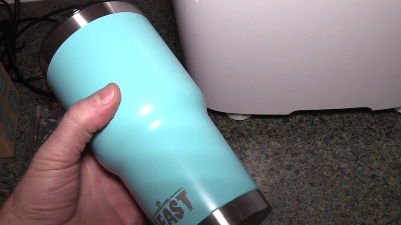 Beast 20 oz Tumbler Stainless Steel Vacuum Insulated Coffee Ice Cup Double  Wall Travel Flask (Aquamarine Blue)