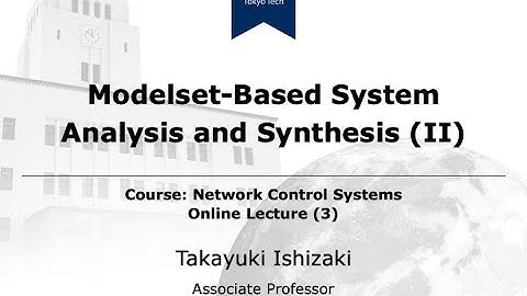 Online Lecture (3) Course: Network Control Systems