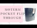 Moterm A7 Croc Pocket Planner Flip Through