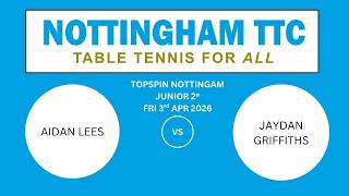 Junior 2* - 3-4-26 - Aidan Lees v Jaydan Griffiths