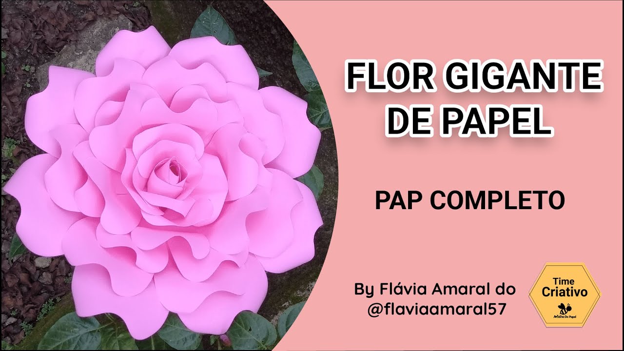 Flor de Papel Gigante DIY