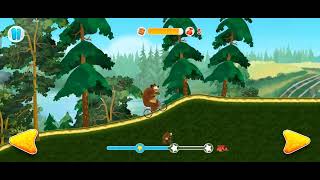 Panda climbing racing car games simulator | kid's games | Cartoon games simulator
