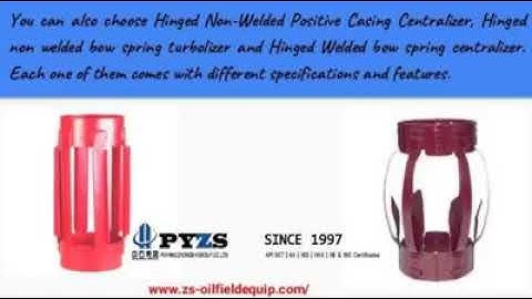 High Grade Bow Centralizer Provides Perfect Annular Clearance