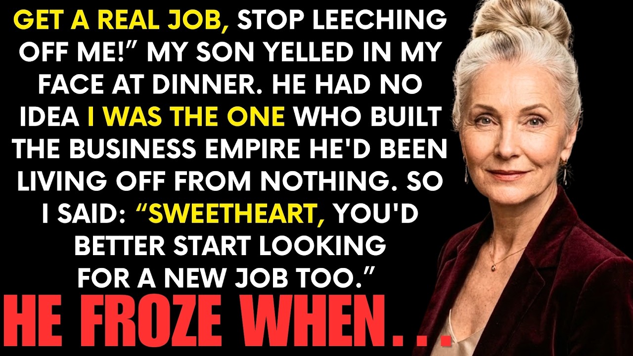 My son looked me in the eye at Thanksgiving and said, “Get a real job. Stop leeching off me.” Twenty-three of his employees were within earshot, and none of them said a word. He’d been running my...