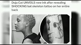 Doja Cat UNVEILS new ink including a skull and key after revealing SHOCKING  bat skeleton tattoo