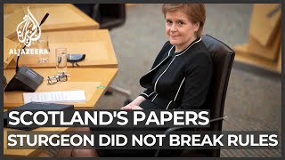Scotland’s Sturgeon did not breach mistrial code, report finds