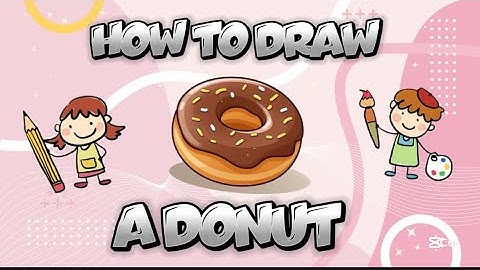 Cute Donut Drawing 😍🍩 || Simple Step-by-Step