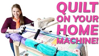 How to Quilt on a Home Sewing Machine on a Cutie Frame - Load &amp; Quilt!