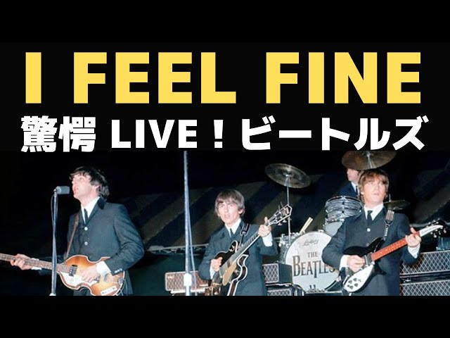 驚きのビートルズ1965年ライブ「I FEEL FINE アイフィールファイン」の