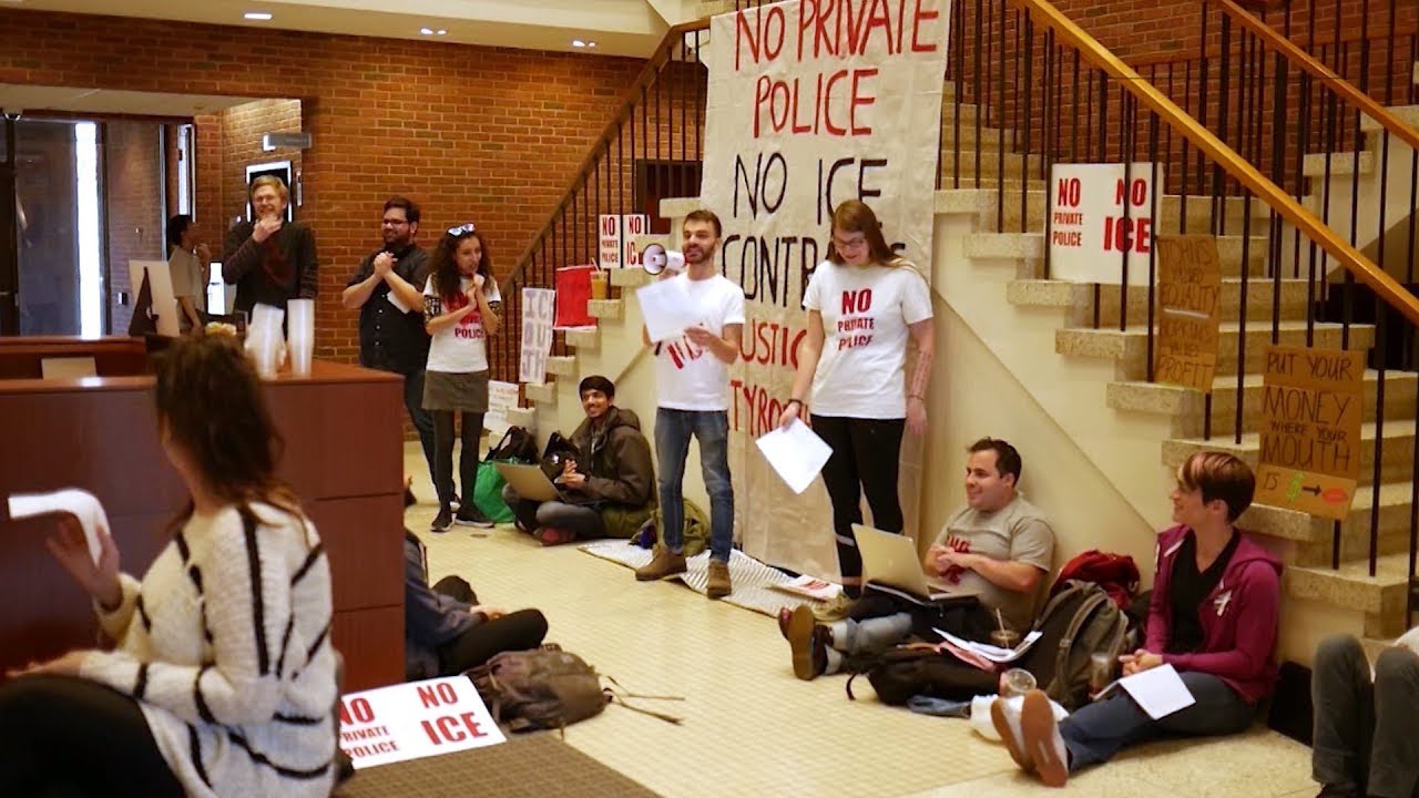 Johns Hopkins Students Enter Week 4 of SitIn Protesting ICE Contracts