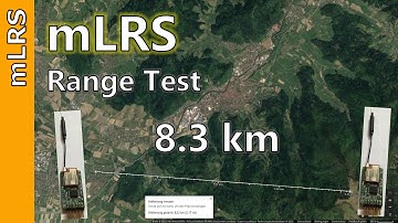 mLRS: Range Test, 8.3 km