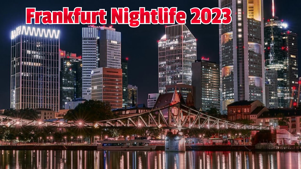 🇩🇪 Frankfurt Germany - Frankfurt Midnight - Nightlife Frankfurt 4K
