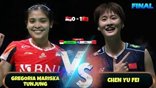 WS1 - Gregoria Mariksa Tunjung vs Chen Yu Fei - Badminton UBER CUP 2024 - INA vs CHN |Finals