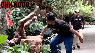 #cowboy_prank crazy reaction ever!!!  He was completely shocked and push the cowboy prank!!!!