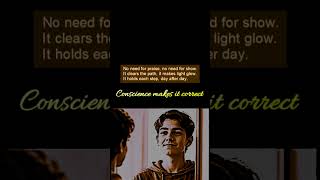 Conscience makes it correct