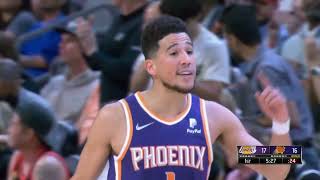 Devin Booker Talking Shit At Entire Lakers While Crazy AlleyOop Trash Ass Team