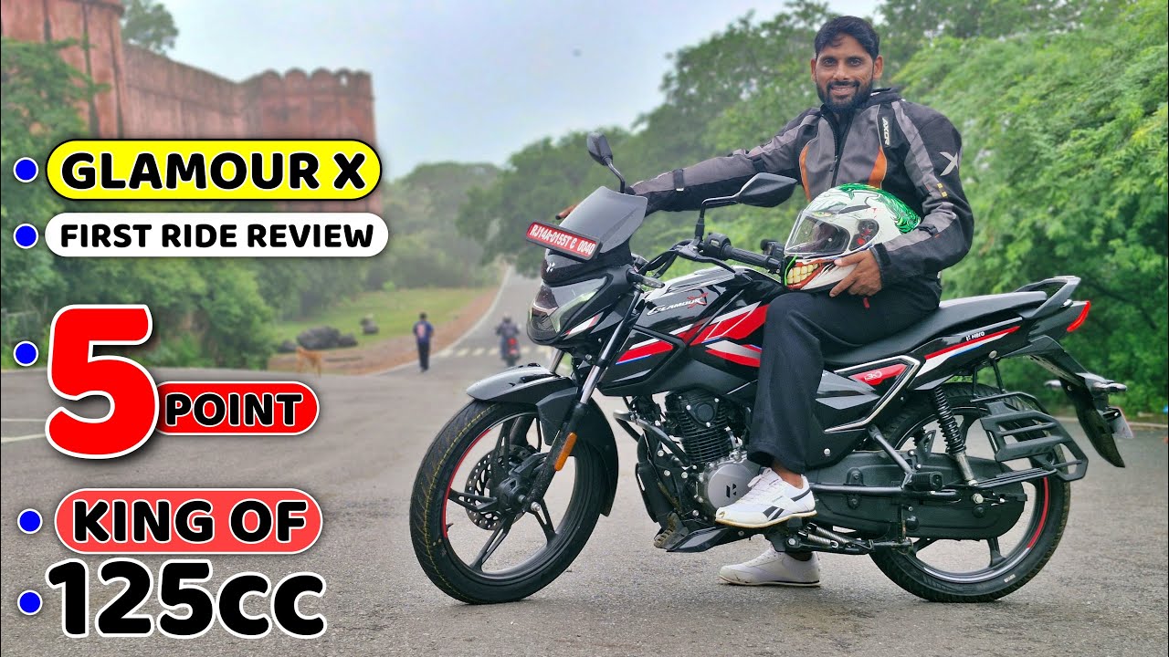 New Hero Glamour X First Ride Review With Cruise control RBW क्या ये Best 125cc Bike In 2025 है