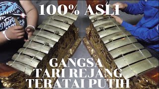 100 % ASLI GANGSA TARI REJANG TERATAI PUTIH