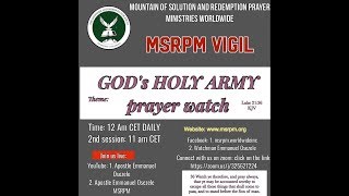 MSRPM INTERCESSORY PRAYER WATCH, DAY 60, 12 AM CET, 31.05.2020