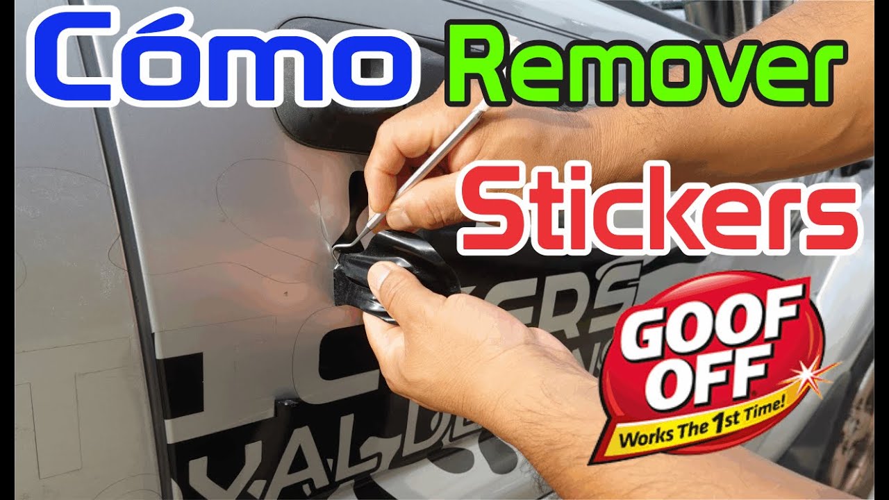 como remover stickers del auto YouTube