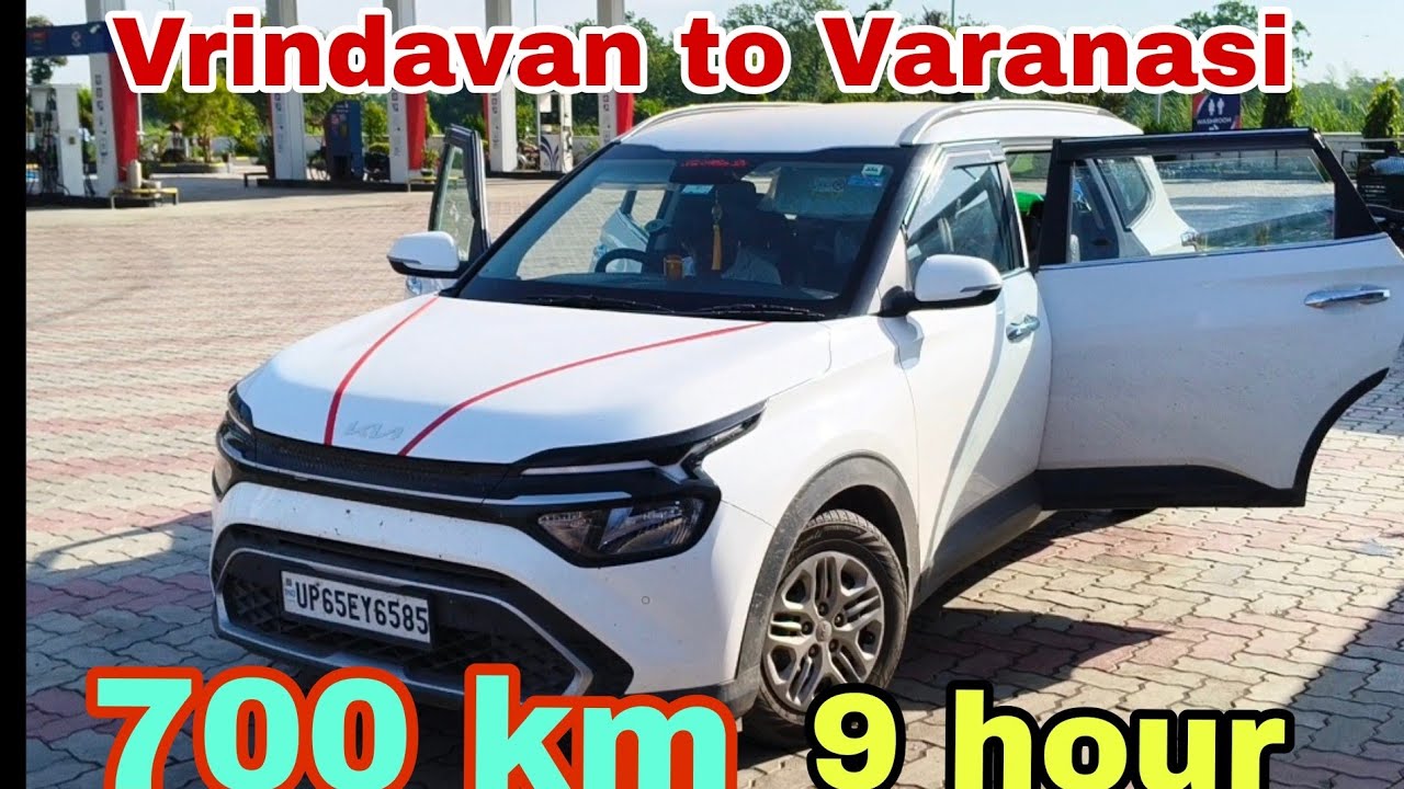 Vrindavan to Varanasi 🚍 non stop drive only 9 hour record 🚗