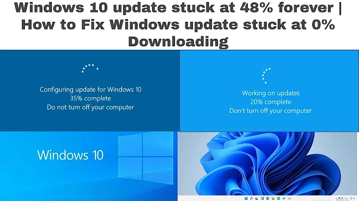 Solved - Windows 10 Update Stuck at 48% forever | How to Fix Windows update stuck at 0% Downloading