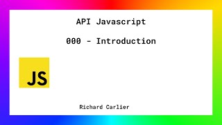 APIJS 000 - Introduction aux API Javascript du HTML5