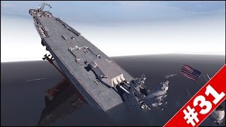 Iowa Battleship Vs 3 Schwerer Gustav Railway Guns - Men Of War Ault Squad 2 - Mini Scenario