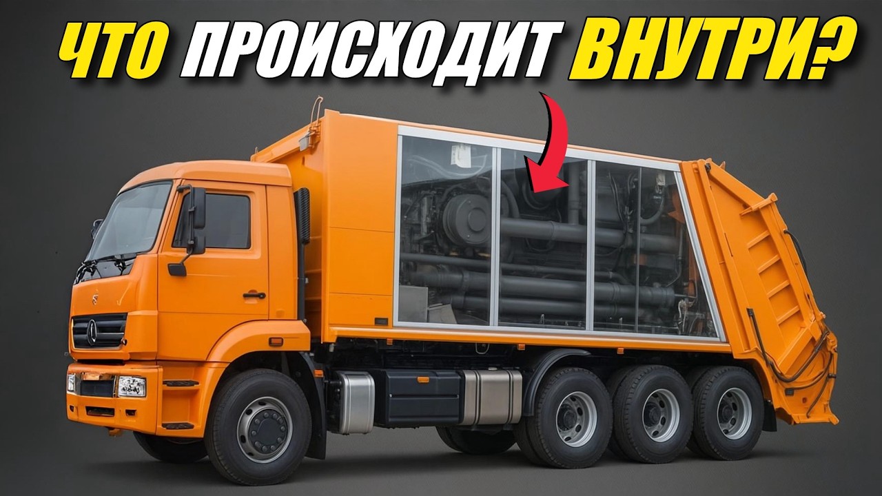 Что НА САМОМ ДЕЛЕ происходит внутри мусоровоза?