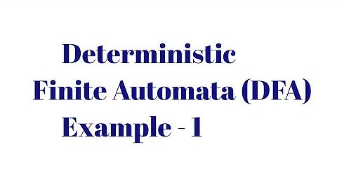 Deterministic Finite Automata |  Example - 1  | Lec - 7 | DFA @s2learningedu