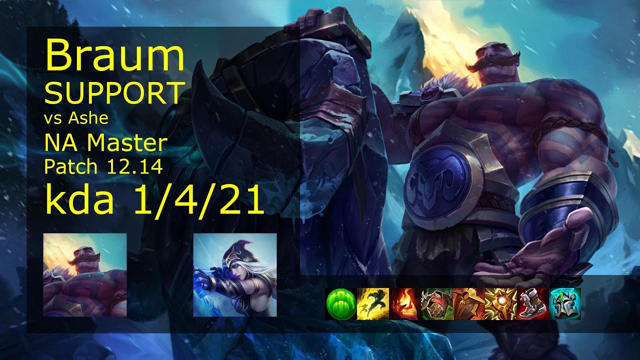 Rank 5 NA Braum Support: Braum vs Ashe