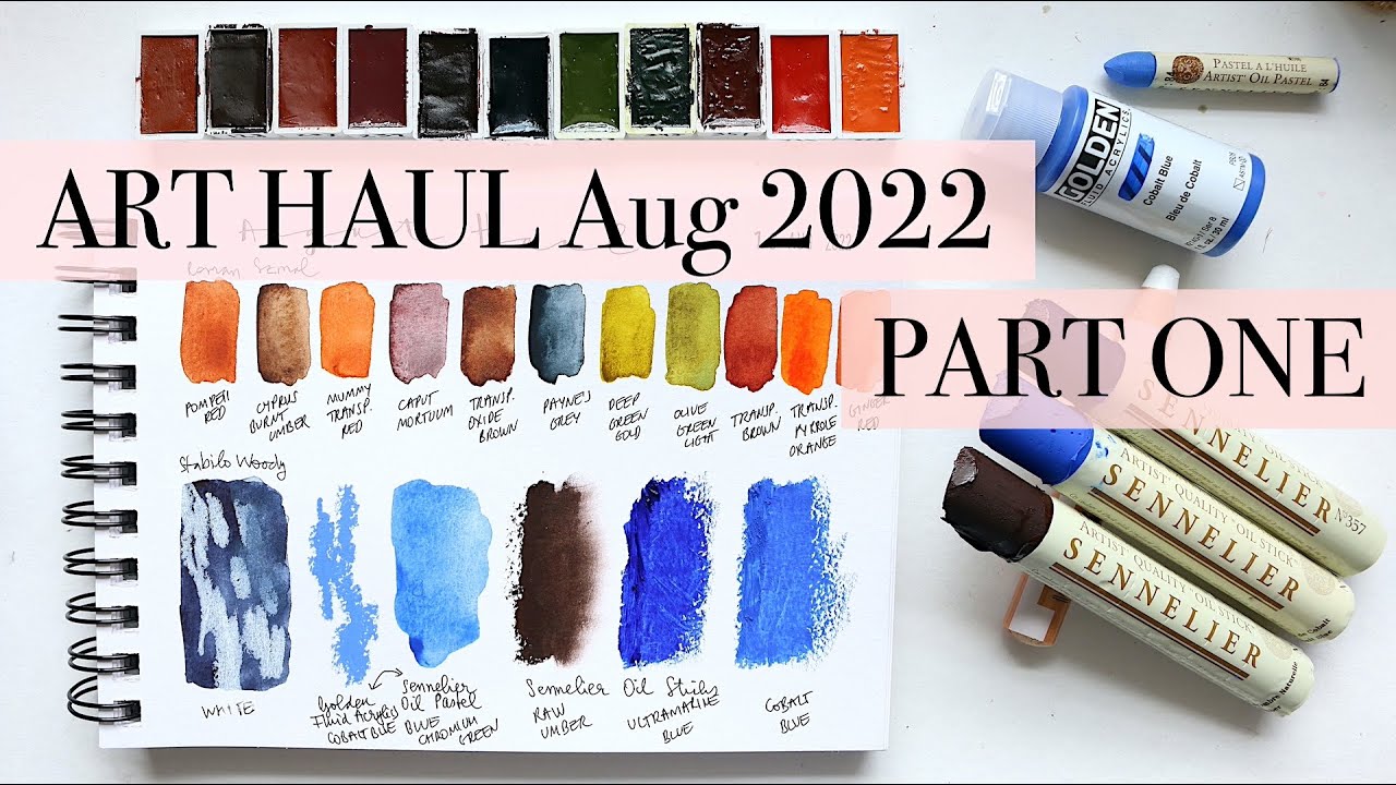 Jackson's ART Haul AUG2022 PART ONE Unboxing YouTube