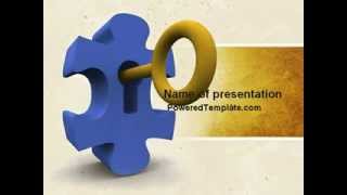Key Puzzle PowerPoint Template by PoweredTemplate.com