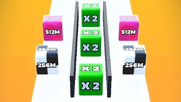 Jelly Run 2048 New All Levels Walkthrough Android iOS Gameplay Level 531