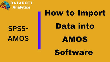 How to Import Data into AMOS Software || #SEM #CFA #Tutorials #AMOS