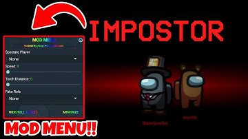 Among US | Mega MOD MENU!! & Give Yourself Role! - MEGA MENU