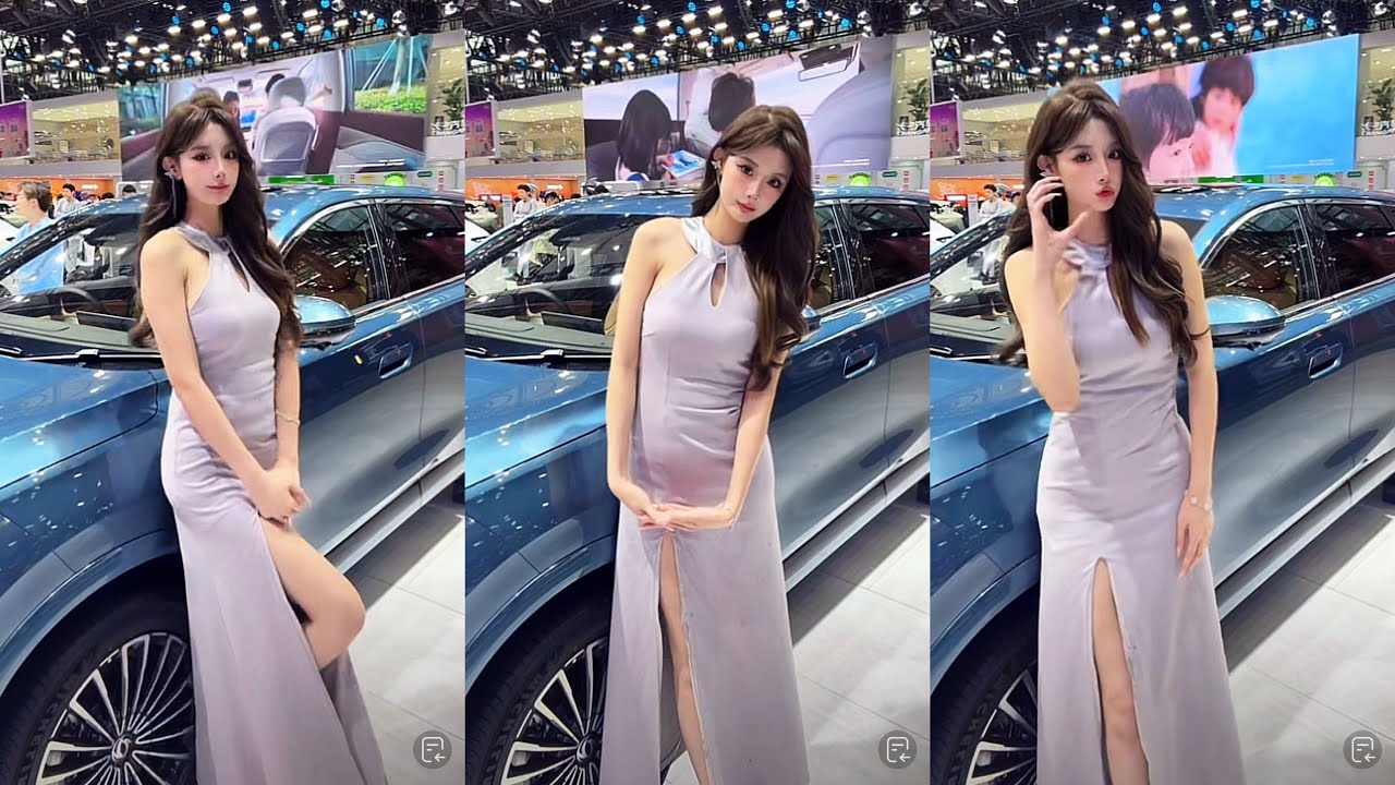20251127广州国际车展 网红美女车模随拍@颖颖腿特长 #网红拍摄 #美女车模