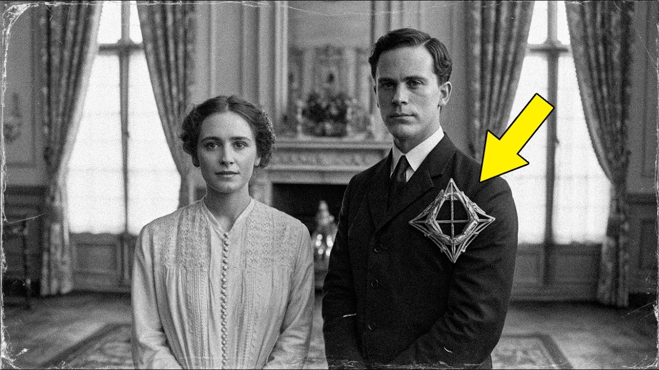 In 1903, a wedding photo seemed innocent—until the symbol on the groom's lapel shocked historians