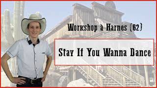 Stay If You Wanna Dance Line Dance - Workshop Harnes