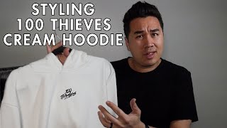 100t cream hoodie