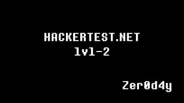 Hacker Test Lvl-2