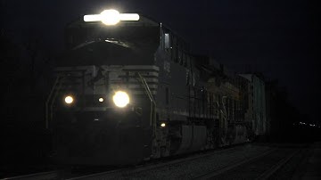NS 12N passes Waterloo at CP 367 with BNSF trailing!