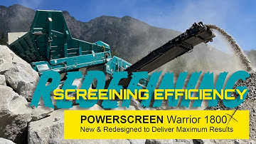 Powerscreen Warrior 1800X: The Pinnacle of Rock-Sorting by Foreman Equipment, BC