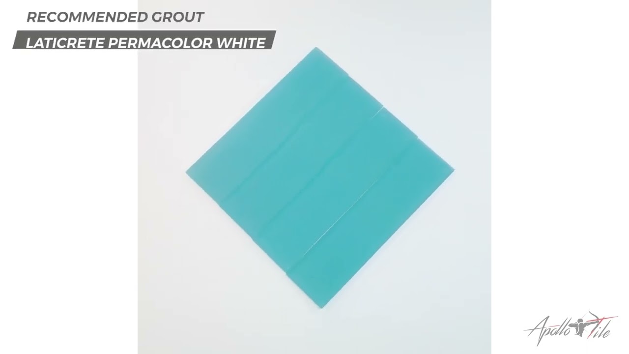 Stone Blue 3 in x 12 in Matte Finished Glass Subway Wall Tile APLA88095M 3X12A