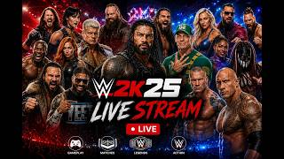 WWE 2K25 LIVE  🔴 Unbelievable Match😱 #wwe2k25 #shorts #wrestling #live