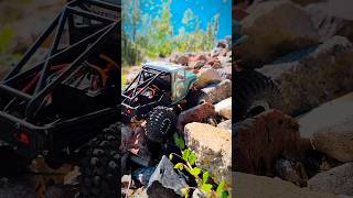 Rock Crawling Like Butter 🧈 | SCX24 Smooth Lines.🌻 #scx24 #rccar #injora #shorts