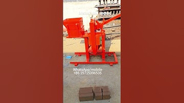 manuel argile presse Solid Hollow clay laterite bricks dry pressing machine Earth homes